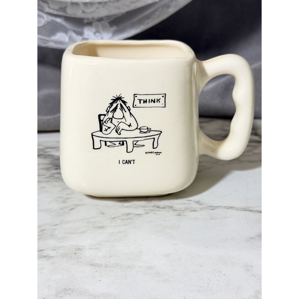 1950s Bernad Creations Herb Gardner Cartoon Ceramic Coffee Mug MCM (3263)